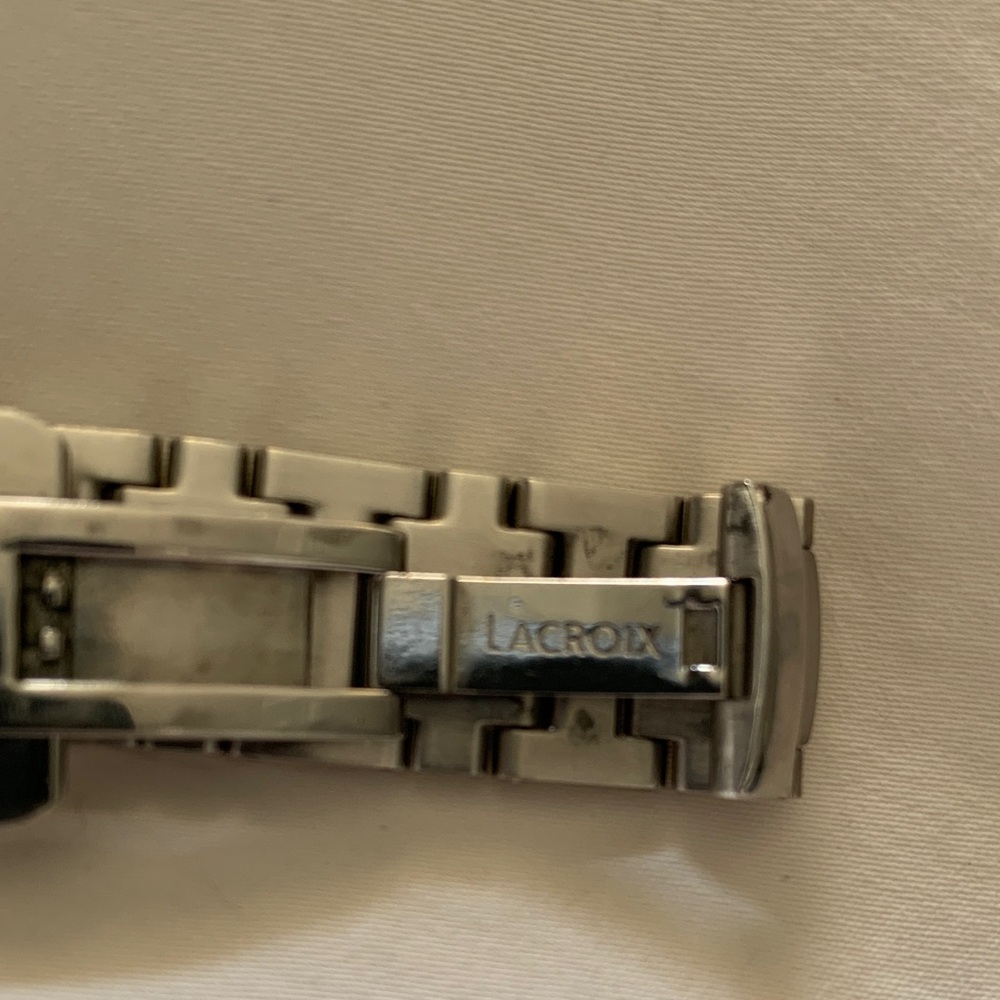 Maurice Lacroix Silver Rectangular Watch With Rom… - image 5